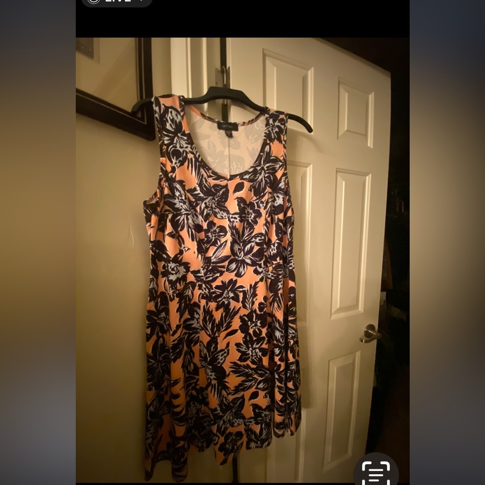 Karen Kane Tropicali Scuba Dress. 2X